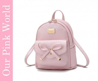 Pink Bowknot Backpack.