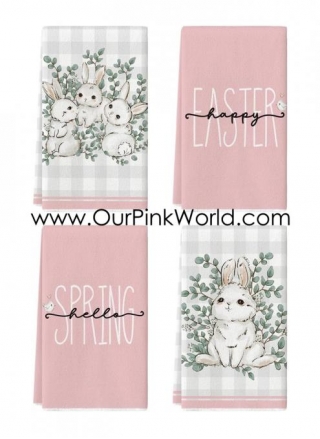 Easter Kitchen Towels - Spring Decorations.