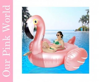 Giant Inflatable Flamingo Ride On Pool Float.