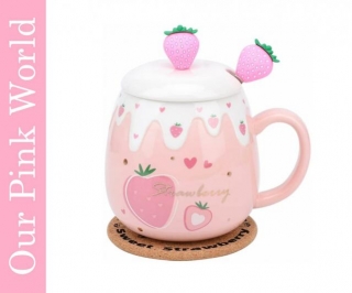 Cute Strawberry Pink Mug.
