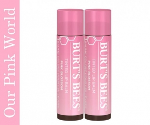 Pink Burt's Bees Lip Tint Balm.