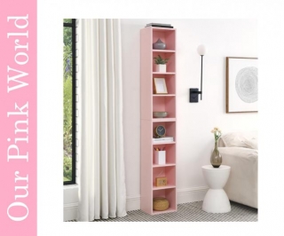 Pink 8-Tier Storage Cabinet.