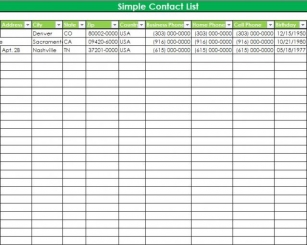 Discover The Secrets To Address Management With Excel Templates