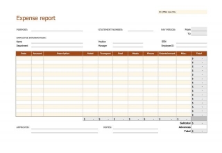 Free Excel Templates For Expense Reports