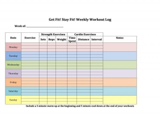 Work Out Tracking With Effective Excel Templates