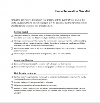 Unveiling The Secrets Of Home Renovation: Master Your Project With Our Essential Checklist Template