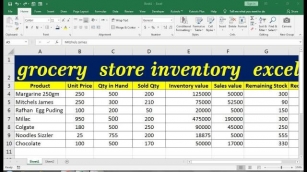 Unlock The Secrets Of Grocery Management With Excel Grocery
