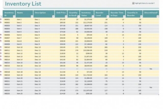 Efficient Excel Templates For Inventory Management