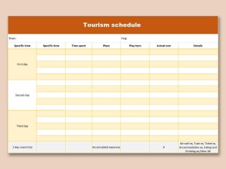 Free Excel Templates For Vacation Planning: Simplify Your Next Trip
