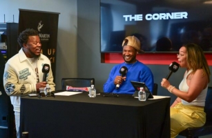 Usher Visits’Posted On The Corner’ Radio Show, Mia Thornton Attends