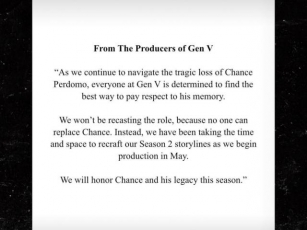 Chance Perdomo’s ‘Gen V’ Role Won’t Be Recast After Death, Producers Say