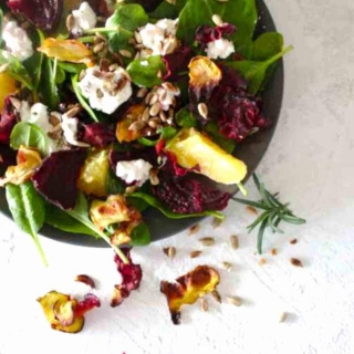 Roasted Beetroot Salad With Feta And Walnuts