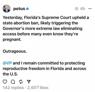 @Potus Just Joined The Fediverse Via Instagram Threads