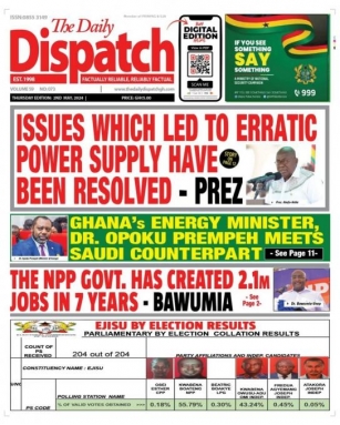 NEWSPAPERS – May 2: NPP Retains Ejisu Seat; Dumsor Is Over – Nana; Kasoa Soldier Killer Grabbed; Remove Mask Or Nyantekyi Goes Free – Court To Anas