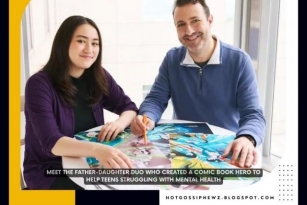 Comic Book Creator Father-Daughter Duo Inspire Teens Struggling With Mental Health