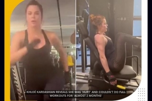 Khloé Kardashian Back To Gym After Injury During Workout Session