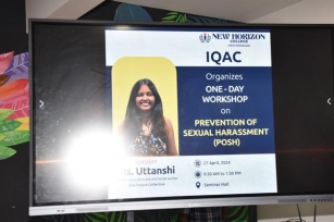 IQAC Organizes One Day Workshop On Prevention Of Sexual Harassment (POSH)