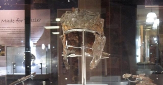 The Hallaton Helmet Is On Display At The Harborough Museum