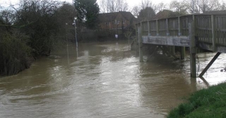 The River Jordan In Spate This Afternoon