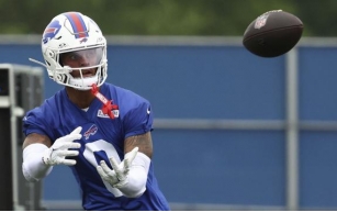 Coleman playfully embraces Buffalo, shows serious side to filling receiver role