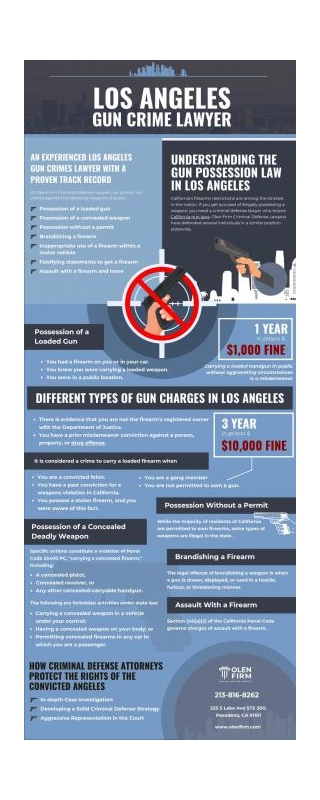 Los Angeles Gun Crime Lawyer [INFOGRAPHIC]