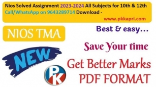 Free Nios Tma Answers For 10 And 12 Class Students