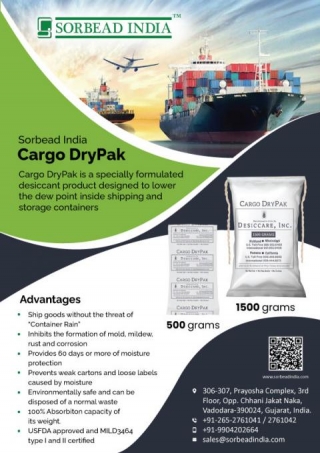 Cargo Desiccant Bags For Export Products