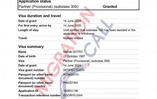 Australian Partner / Spouse Visa Issued to Mehak
