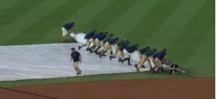 Rain Briefly Stops Yankees-Twins Game 3, Resumes After 30-minute Delay