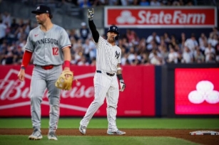 Yankees’ Grisham Rises To The Occasion As Stroman Stumbles Early