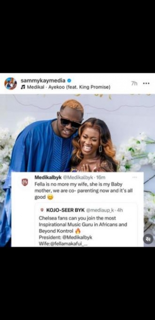 We Are No More Husband And Wife Again - Rapper Medikal  Spit Out !!