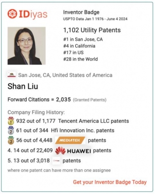 Centurion+ Patent Holders As Of June 4, 2024