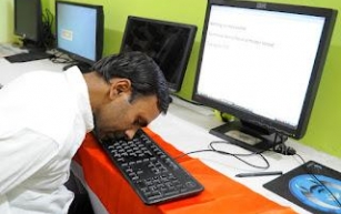 Vinod Kumar Chaudhary Breaks His Own Guinness World Record by Typing Alphabet with Nose