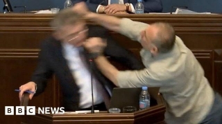 Watch: Georgia Opposition Leader Punches MP During Debate
