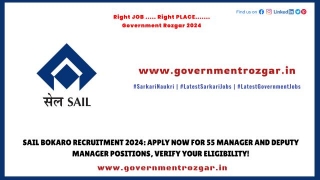 SAIL Bokaro Recruitment 2024: Apply Now For 55 Manager And Deputy Manager Positions, Verify Your Eligibility!