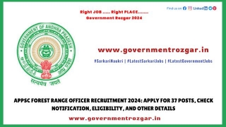 APPSC Forest Range Officer Recruitment 2024: Apply For 37 Posts, Check Notification, Eligibility, And Other Details