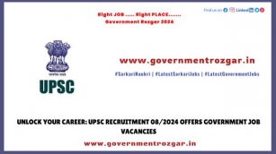 Unlock Your Career: UPSC Recruitment 08/2024 Offers Government Job Vacancies