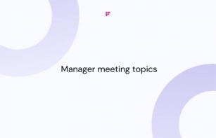 20 Essential Manager Meeting Topics For Building Stronger Teams