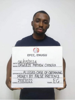 EFCC Arraigns One For N11.4m  Fraud In Enugu