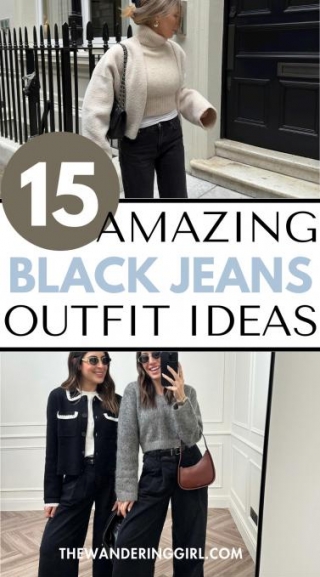 What To Wear With Black Jeans: 13 Nice Casual Outfits