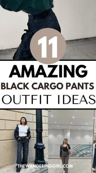 11 Best Black Cargo Pants Outfits I’m Wearing On Repeat