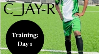Day 1 Training With Rising Football Star C_jay-r | Open Scouting Session