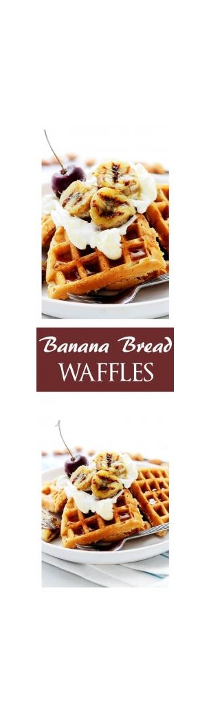 Banana Bread Waffles | Diethood