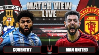 MANCHESTER UNITED VS COVENTRY Live Match