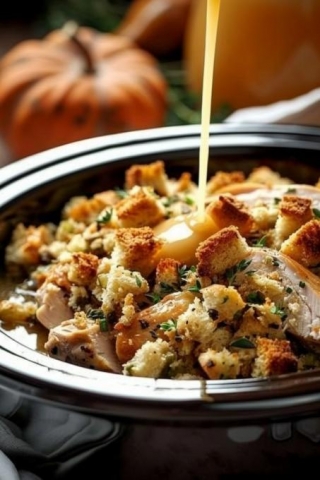 4-Ingredient Slow Cooker Chicken With Stuffing: Your New Go-To Meal