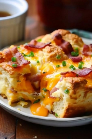 Ultimate Bacon, Egg & Cheese Biscuit Casserole For Cozy Sunday Mornings