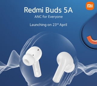 Redmi Buds 5A With ANC Launching In India On 23rd April