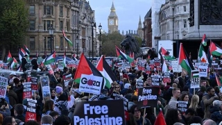 Ceasefire In Gaza Demanded By The Protesters In London Rally