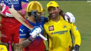 Virat Kohli's Wholesome Moment With MS Dhoni During CSK Vs RCB IPL 2024 Game