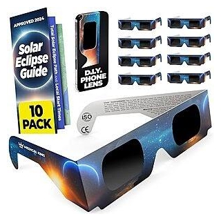 A New Deal Is Posted On The Frontpage At Slickdeals - Medical King Solar Eclipse Glasses, AAS Approved 2024, CE And ISO Certified (10 Pack) $10.49